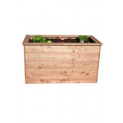 Jardinière surélevée 1300x780x720 en mélèze - 1300/5 de marque Waegner, référence: J8460400