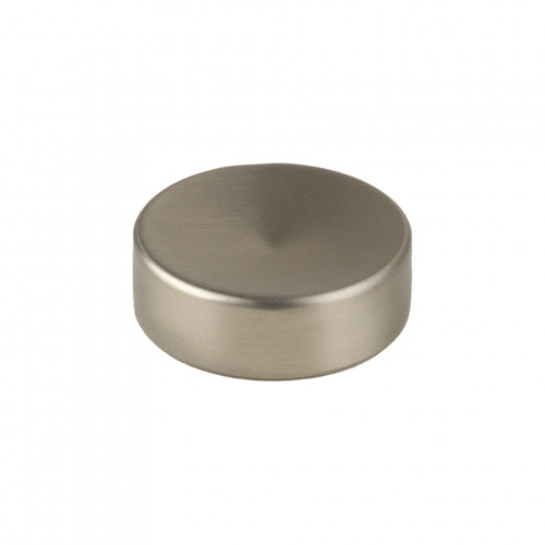 Bouton Blink Nickel brossé + vis -  diamètre 26mm - Centrale Brico