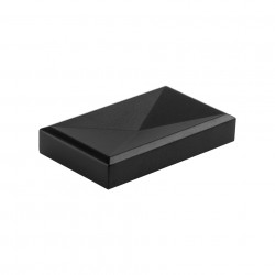 Bouton Envel 42mm noir mat + vis - Centrale Brico