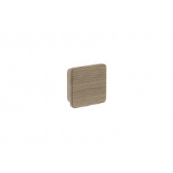 Poignée Carré chêne laqué + vis - 60mm x 20mm de marque Centrale Brico, référence: B8473800