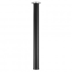 Pied de table Legs TS001, 710R/60mm, noir mat de marque Centrale Brico, référence: B3932100