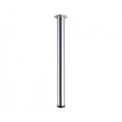 Pied de table Legs TS001, 710R/60mm, acier inoxydable (acier brossé) - Centrale Brico