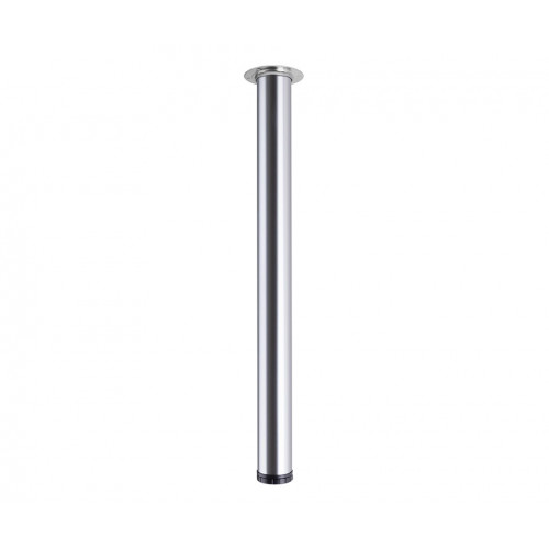 Pied de table Legs TS001, 710R/60mm, acier inoxydable (acier brossé) - Centrale Brico