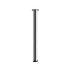 Pied de table Legs TS001, 710R/60mm, chrome de marque Centrale Brico, référence: B8483300