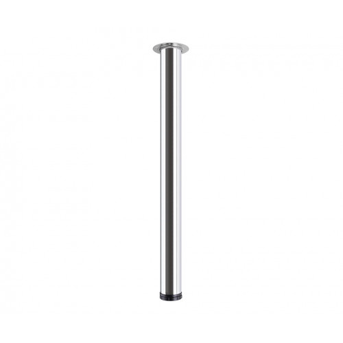 Pied de table Legs TS001, 710R/60mm, chrome - Centrale Brico