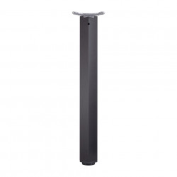 Pied de table Legs TA001, 710R/60x60mm, noir mat de marque Centrale Brico, référence: B8483800