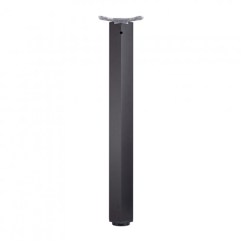 Pied de table Legs TA001, 710R/60x60mm, noir mat - Centrale Brico