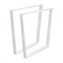 Pied de table convexe, 710x780, blanc de marque Centrale Brico, référence: B8485200