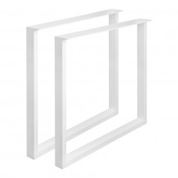 Pied de table linéaire, 710x780, blanc - Centrale Brico