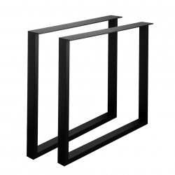 Pied de table linéaire, 710x780, noir de marque Centrale Brico, référence: B8485500