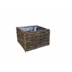 Carré Potager en Noisetier - Dimensions L.80xI.80xH.60 cm - Made in Europe de marque Jany, référence: J8502800