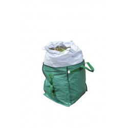 Sac de jardin - 252L - 60x60x70 cm - avec jupe de fermeture - Jany