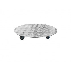 Support de pots - aluminium - à roulette - diamètre 40 cm de marque Jany, référence: J8507200