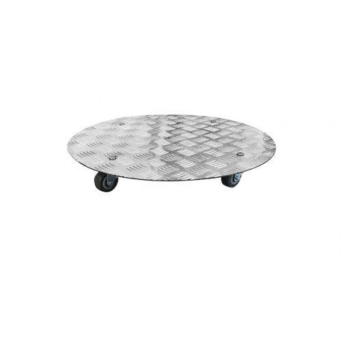 Support de pots - aluminium - à roulette - diamètre 40 cm - Jany