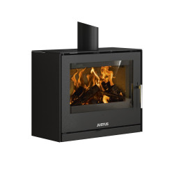 Poêle à bois Dias Acier noir - 6,5 kW de marque Justus, référence: B8510500