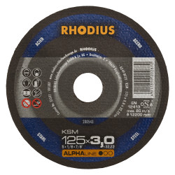 Disque de tronçonnage métallique - ALPHALINE - KSM - 125 x 3,0 x 22,23mm de marque Rhodius, référence: B8520300