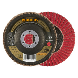 Disque à lamelles - TOPLINE - JUMBO SPEED G - 115 X 22,23mm - Grain 40 de marque Rhodius, référence: B8521200