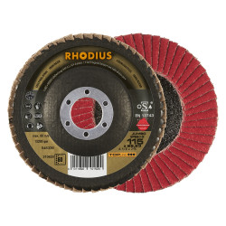 Disque à lamelles - TOPLINE - JUMBO SPEED G - 115 X 22,23mm - Grain 60 de marque Rhodius, référence: B8521300