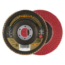 Disque à lamelles - TOPLINE - JUMBO SPEED G - 115 X 22,23mm - Grain 80 de marque Rhodius, référence: B8521400