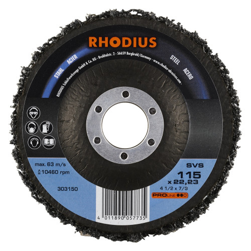 Disque de nettoyage non tissé - PROLINE - SVS - 125 X 22,23mm - Rhodius