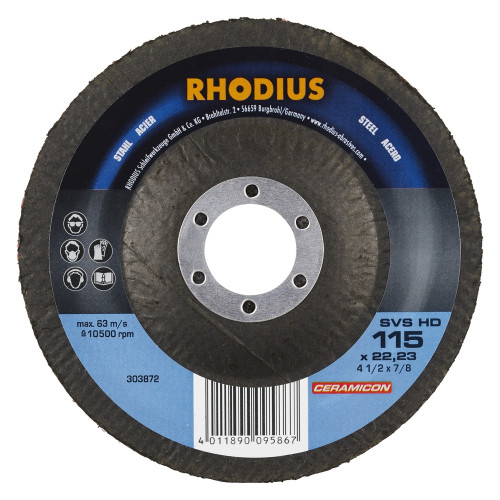 Disque de nettoyage non tissé - TOPLINE - SVS - 115 X 22,23mm - Rhodius