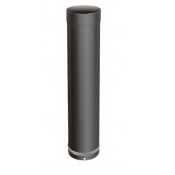 Rallonge télescopique pour tuyau Apollo - simple paroi en acier - Email 0.7mm - Noire - Ø80 et de 60 à 240mm de hauteur de marque Joncoux, référence: B8525900