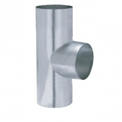 Coude en T galvanisé de 90° d'angle - diamètre 125 mm - Egal de marque Joncoux, référence: B8540400