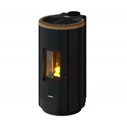 Poêle à granulés étanche Chrome 7 Dark-gold - 7 kW de marque FreePoint, référence: B8541900