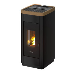 Poêle à granulés étanche Life 9 Bi-Flux  Dark-gold- 8,5 kW de marque FreePoint, référence: B8543300