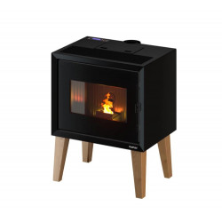 Poêle à granulés étanche Modo 9 Wood Bi-Flux 9 Noir - 9 kW de marque FreePoint, référence: B8543900