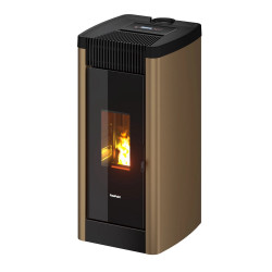 Poêle à granulés étanche Steel 9 Bi-Flux Light Bronze - 8,5 kW de marque FreePoint, référence: B8545200