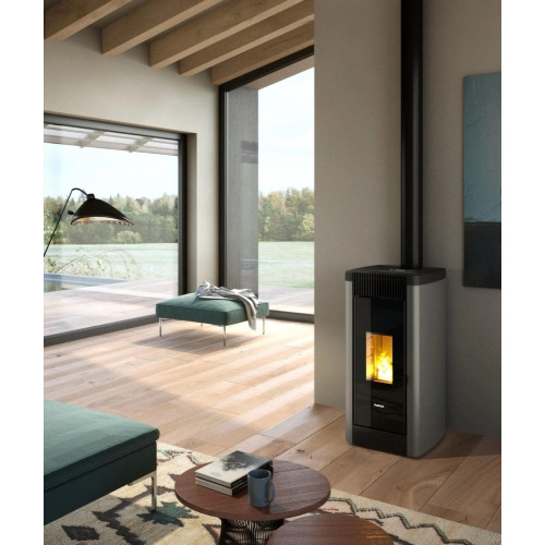 Poêle à granulés étanche Steel 9 Titanium - 8,5 kW - FreePoint