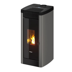 Poêle à granulés étanche Steel 9 Bi-Flux Titanium - 8,5 kW de marque FreePoint, référence: B8545400