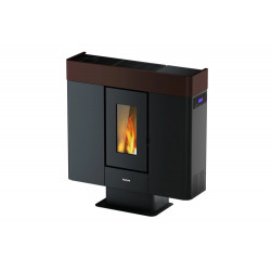 Poêle à granulés étanche Moon 10 Moka - 10 kW de marque FreePoint, référence: B8545700