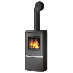 Poêle à bois Reno R Acier Noir - 6 kW - Justus