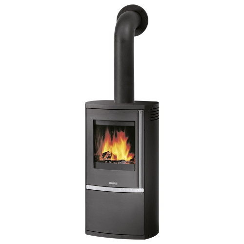 Poêle à bois Reno R Acier Noir - 6 kW - Justus