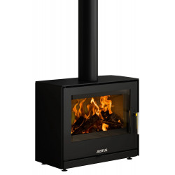 Poêle à bois Dias Acier Noir - 6,5 kW de marque Justus, référence: B8510500