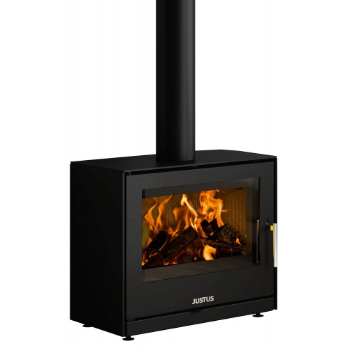 Poêle à bois Dias Acier Noir - 6,5 kW - Justus