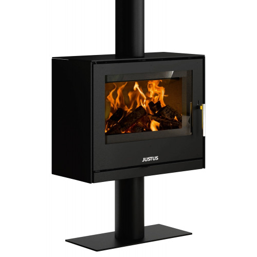 Poêle à bois Dias Acier Noir - 6,5 kW - Justus