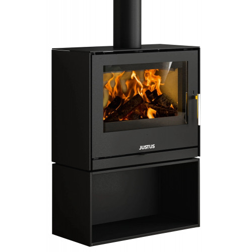 Poêle à bois Dias Acier Noir - 6,5 kW - Justus