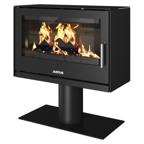 Poêle à bois Dias XL Acier Noir - 8 kW - Justus