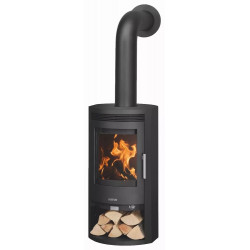 Poêle à bois Baltrum D 2.0 Acier Noir - 5,5 kW de marque Justus, référence: B8510700