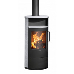 Poêle à bois Island 5 2.0 Acier Noir - Pierre Ollaire - 5 kW de marque Justus, référence: B8551200