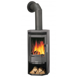 Poêle à bois Usedom 5 D - Porte Fonte Grise - 5,5 kW de marque Justus, référence: B8554100