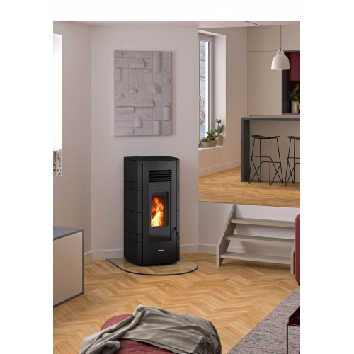 Poêle à granulés Sia Acier Noir - 2,4-8,0 kW - Justus