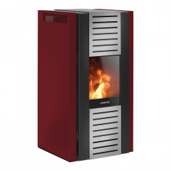 Poêle à granulés Sirkos 2.0 Rouge - 2,5-6 kW de marque Justus, référence: B8556600