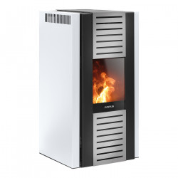 Poêle à granulés Sirkos 2.0 Blanc - 2,5-6 kW de marque Justus, référence: B8556700