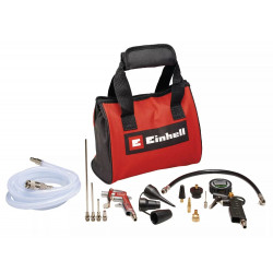 Kit d'air comprimé , 15 pièces avec manomètre numérique et sac de rangement de marque EINHELL , référence: B8561400