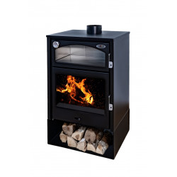 Poêle à bois - modèle ASTON - 10,2 kW -  jusqu’à 225 m³ - H.97 x l.63 x P.50 cm - Classe énegétique A de marque Eider Biomasa, référence: B8566000