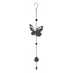 Carillon en forme de papillon avec perles - anthracite de marque Louis Moulin, référence: J8577400